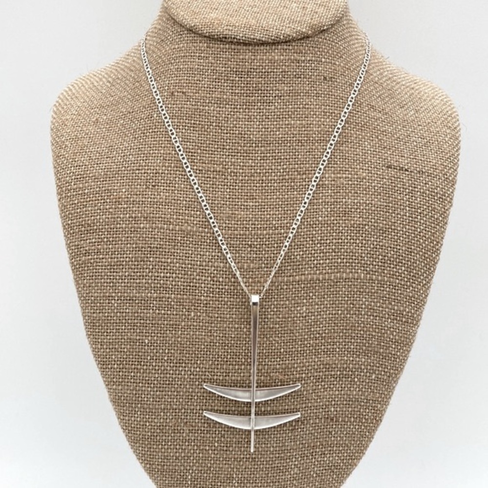 Vintage Erling Christoffersen Anchor Pendant with Chain